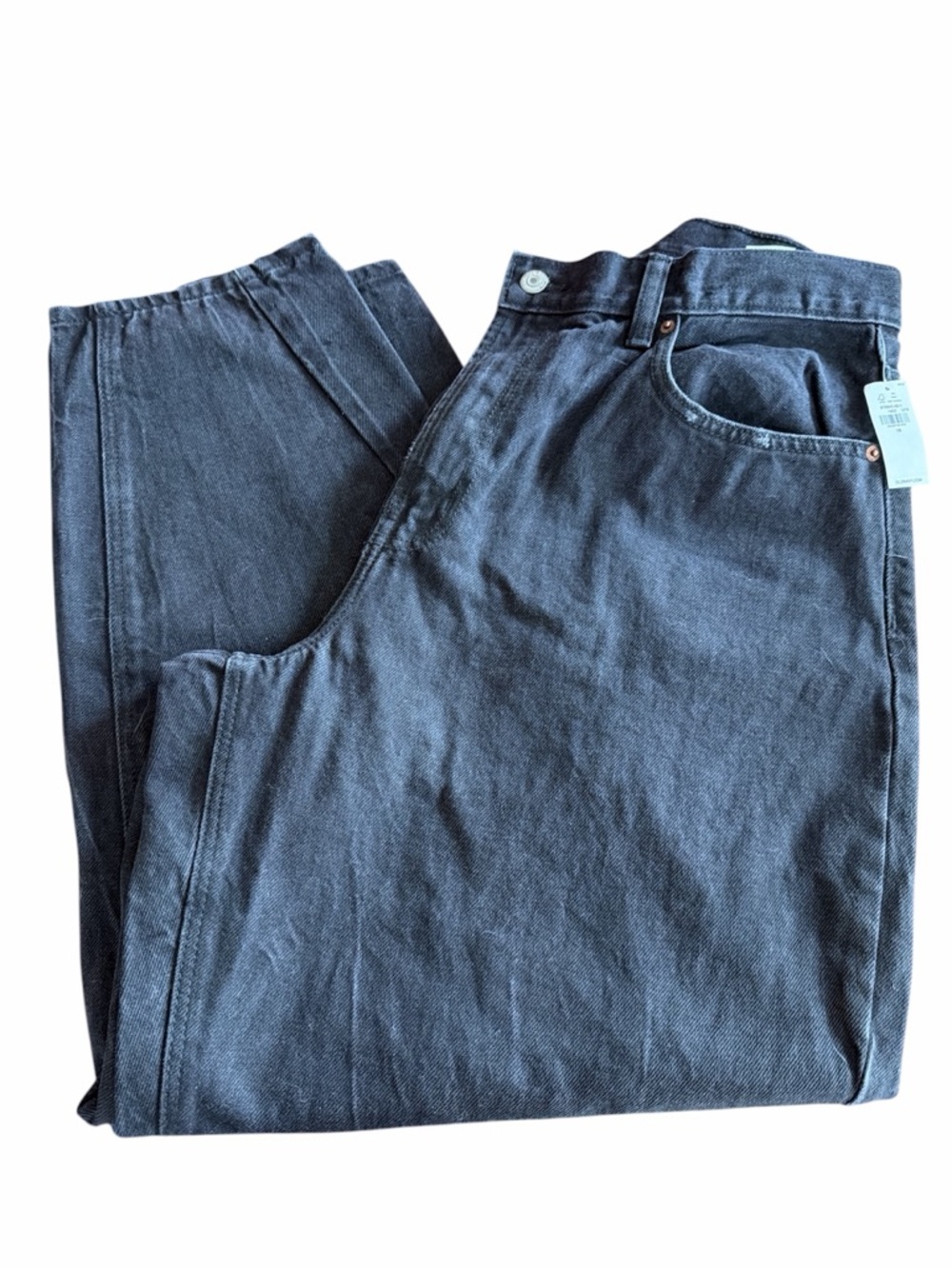Old Navy Extra High-Rise Faded Black Wash Wide Leg Women's Jeans